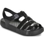 Sandales Crocs noires en caoutchouc Pointure 35 avec un talon jusqu'à 3cm pour enfant en promo 