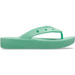 Sandales de marche Crocs Classic vert jade look fashion pour femme 