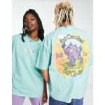 T-shirts à imprimés Crooked Tongues bleus à motif grenouilles Taille XXS pour femme 