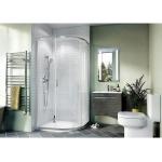 Cabines de douche Crosswater argentées en aluminium 