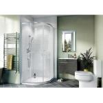 Cabines de douche argentées en aluminium finition brillante 