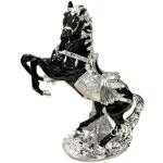 Statuettes en porcelaine noires en cristal à motif chevaux de 44 cm romantiques 