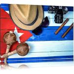 Cuba Still Life Format: toile 100x70auf, XXL énormes Photos complètement encadrés par la civière, l'impression de l'image Art mural avec cadre, moins cher que peintures à l'huile et de l'image, aucune affiche ou poster