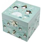 Boîtes à musique Cube à motif pingouins 