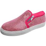 Chaussures de fitness rose bonbon à paillettes légères Pointure 41 plus size look hippie pour femme 