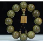 Bracelets vert d'eau en bois à perles en bois style ethnique pour femme 
