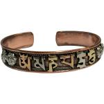 Bracelets manchette dorés en métal inspirations zen look asiatique pour femme 
