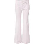 Pantalons taille haute Current/Elliott roses en coton pour femme 