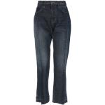 Pantalons taille haute Current/Elliott bleus en coton délavés pour femme 
