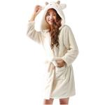 Peignoirs en polaire pour fêtes de Noël Cuteon à motif moutons Taille M look fashion en promo 