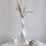 Vases design blancs en céramique de 40 cm modernes 