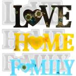 CYH 3 Pièces Love Home Family Moule en Résine Epox