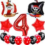 Ballons de baudruche en toile à motif bateaux de pirates de 3 à 5 ans pour garçon 
