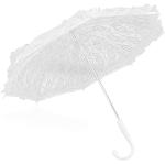 Parapluies de mariage blancs en dentelle look fashion pour femme en promo 