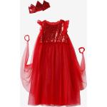 Déguisements Vertbaudet rouges en tulle à sequins de princesses Taille 7 ans pour fille en promo de la boutique en ligne Vertbaudet.fr 