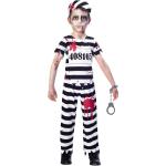Déguisements blancs à rayures de prisonnier Taille 10 ans look fashion pour garçon de la boutique en ligne Rakuten.com 