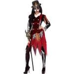 Déguisements de sorcière rouges en velours Taille XL plus size look fashion pour femme 