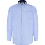 Chemises oxford D555 bleu ciel en polycoton à manches longues Taille 3 XL look casual pour homme 