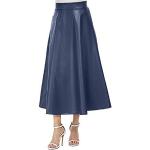 Jupes courtes bleues en tulle à motif Afrique Taille XL plus size look fashion pour femme 