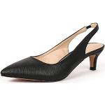 Sandales de mariage DADAWEN noires à kitten heel Pointure 35 look fashion pour femme 
