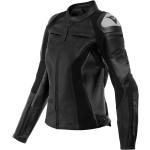 Dainese Racing 4 Veste en cuir de moto pour dames, noir, taille 38 pour femmes