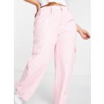 Pantalons taille haute Daisy Street rose pastel Taille XXL plus size pour femme en promo 
