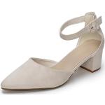 Chaussures beiges en daim en daim pour pieds larges Pointure 43 look fashion pour femme 