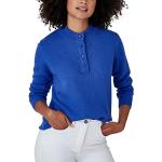 Pulls col montant Damart bleus à manches longues col tunisien Taille 3 XL look fashion pour femme 