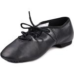 Chaussures de jazz noires en cuir Pointure 39 look fashion pour femme 