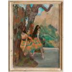 Affiches vintage multicolores en verre acrylique Edgar Degas 