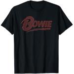 T-shirts à imprimés noirs David Bowie Taille S classiques pour homme 