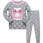 Pyjamas en coton à motif hiboux Taille 5 ans look fashion pour fille de la boutique en ligne Amazon.fr 