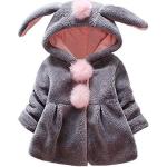 Doudounes longues grises en velours à motif lapins coupe-vents Taille naissance look fashion pour fille de la boutique en ligne Amazon.fr 