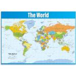 Posters muraux en papier imprimé carte du monde format A1 