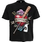 dc comics - Harley Quinn - Rotten - T-Shirt avec imprimé sur Le Devant - Noir - XL