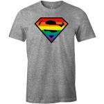 DC COMICS MESUPMSTS054 T-Shirt, Gris Melange, XXL Homme