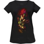 DC Comics « Poison Ivy Flowers Rainbows » WODCOMITS004 T-Shirt Femme, Noir, Taille XXL