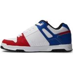 DC Shoes Homme Stag Basket, Rouge, Blanc, Bleu, 46 EU