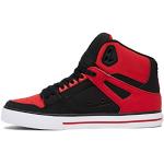 Chaussures de skate  DC Shoes Pure rouges en fil filet Pointure 53,5 look fashion pour homme en promo 