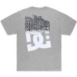 T-shirts basiques DC Shoes gris en coton à motif Amsterdam à col rond Taille M pour homme 