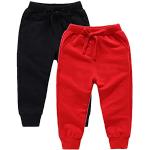 Pantalons de sport rouges Taille 2 ans classiques pour garçon de la boutique en ligne Amazon.fr 