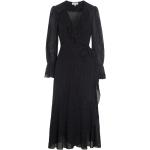 Robes fluides Dea Kudibal noires en viscose à paillettes mi-longues Taille XL pour femme 