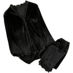 Pyjamas combinaisons de mariage noirs en velours Taille L plus size look Kawaii pour femme 