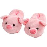 Chaussons peluche roses à motif animaux Pointure 32 look fashion 