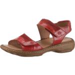 Sandales rouges en cuir Nappa en cuir Pointure 19 pour femme 
