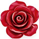 Déclaration De Mode Romantique Broche Fleur Rouge Fleurie 3D Sculptée Grande Fleur De Rose Pour Femmes Ados