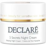 Crèmes de nuit Declaré à la camomille 50 ml pour le visage relaxantes pour peaux sensibles 