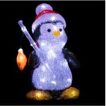 Décorations de Noël blanches à motif pingouins 