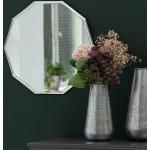 Miroirs muraux blancs biseautés diamètre 47 cm 