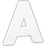 Décopatch AC730C - Un support en papier blanc mâché 1,5x10,5x12 cm, Petite lettre A